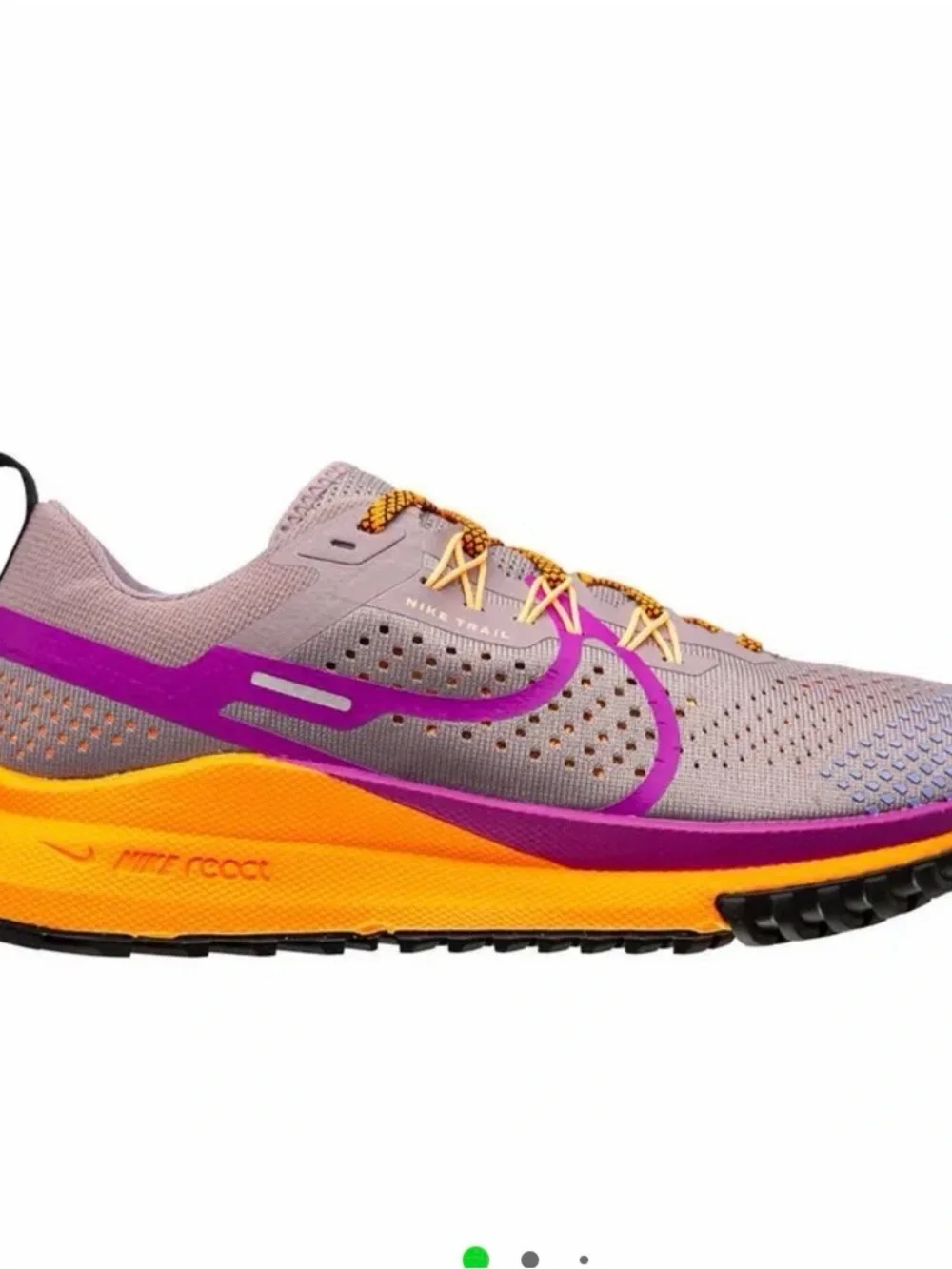 Nike Women's React Pegasus Trail 4 Running Shoe - Purple/Orange